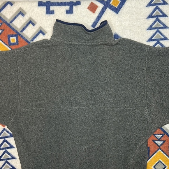 Patagonia Synchilla Fleece Snap T Mens Jacket -Gray & Blue Trim - Picture 6 of 9